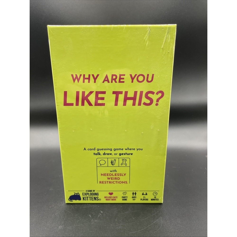 "Why Are You Like This?", a card guessing game by Exploding Kittens New